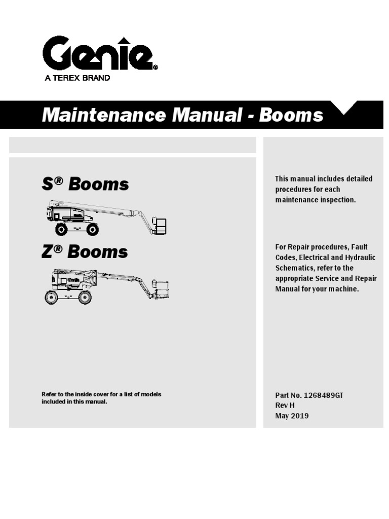 xxx  Genie Boomtruck Manual | PDF | Crane (Machine) | Axle