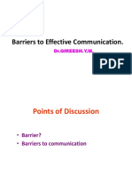 Barrirs For Communication