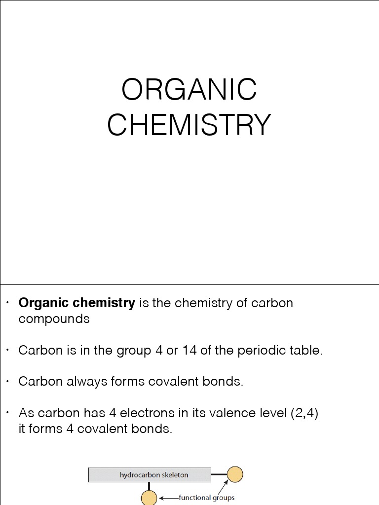 Organic Chemistry Basics & Reactions | PDF | Alkene | Functional Group