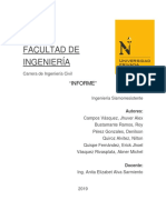 Informe de Sismos