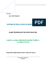 Informe Mantenimiento Align 4