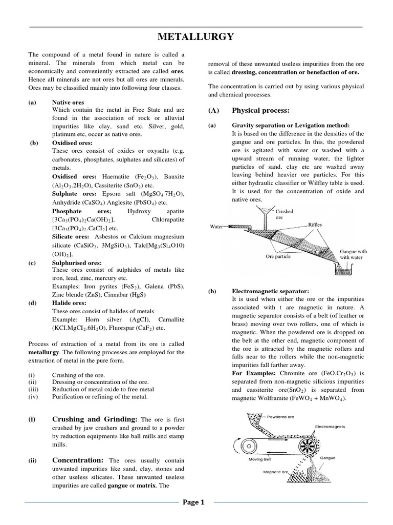 Metallurgy Theory PDF | PDF | Aluminium | Iron