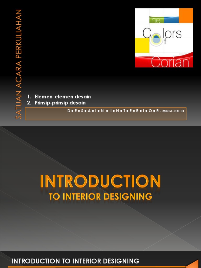 Pengantar Desain Interior Minggu 1 | PDF | Shape | Symmetry