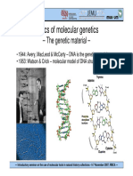 Mutations and Genetic Recombinations