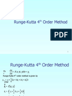 Runge-Kutta 4th Order Method for Solving Differential Equations