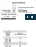 Static Pressure Calculator