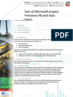 Comparison of P6 MSP and Asta Powerproject