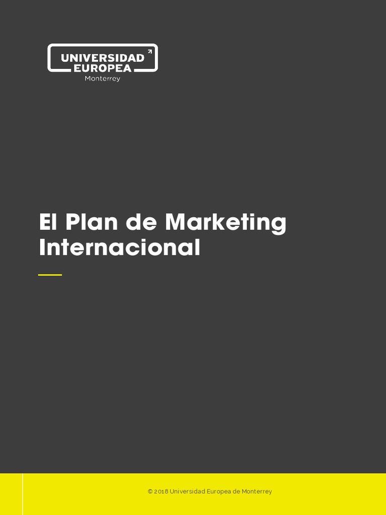El Plan de Marketing Internacional PDF | PDF | Marketing | Análisis FODA