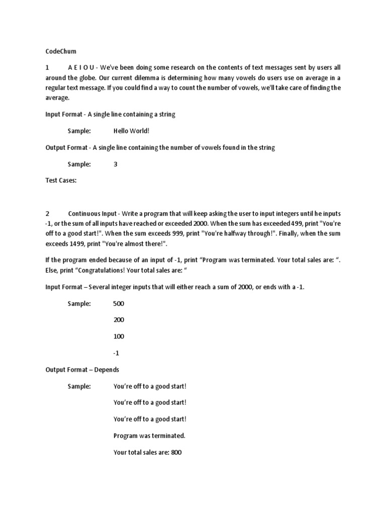 Code Chum | PDF | Numbers | Teaching Mathematics