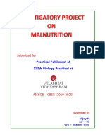 Project On Malnutrition