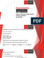 Logaritmos Econometria Ayudantía 03-10-2019 PDF