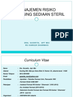 Manajemen Resiko Dispensing Sediaan Steril PDF