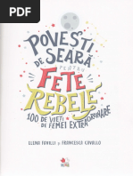 Povesti de Seara Pentru Fete Rebele - Elena Favilli PDF