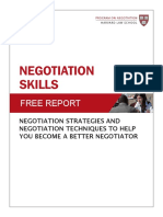 Negotiation Skills Free Report PDF