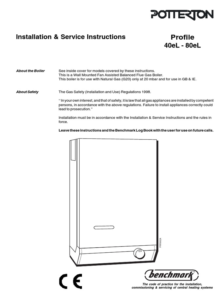 Potterton Profile Boiler Manual | PDF | Water Heating | Thermostat