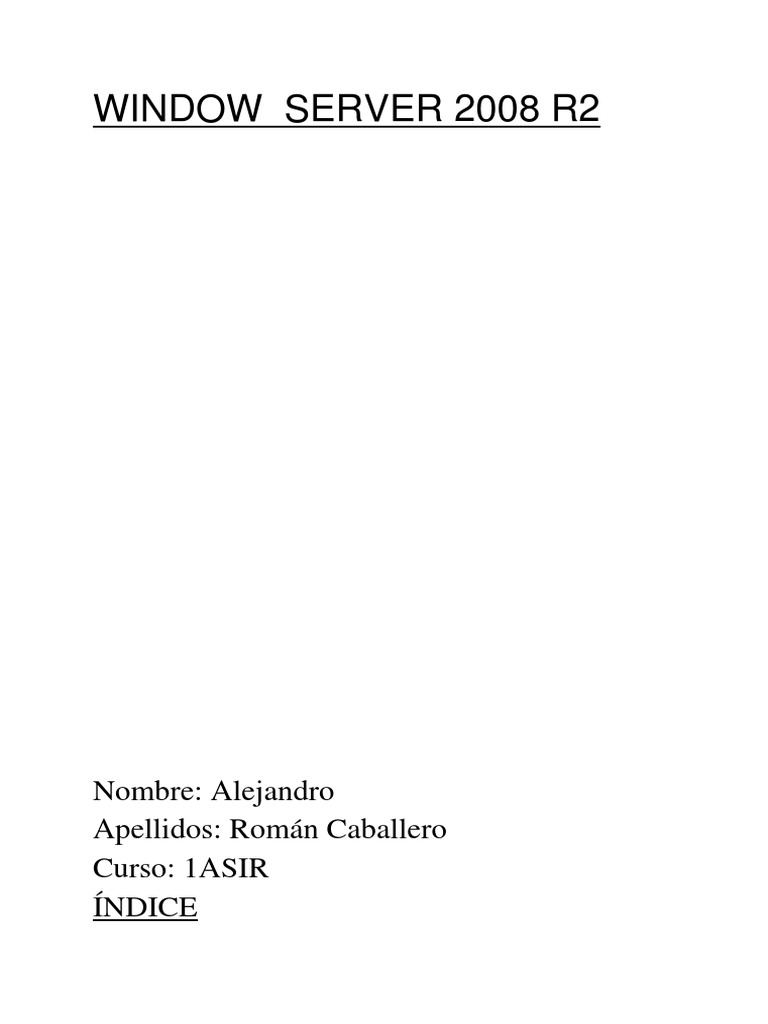 Manual Windows Server 2008 R2 | PDF | Protocolo de transferencia de ...