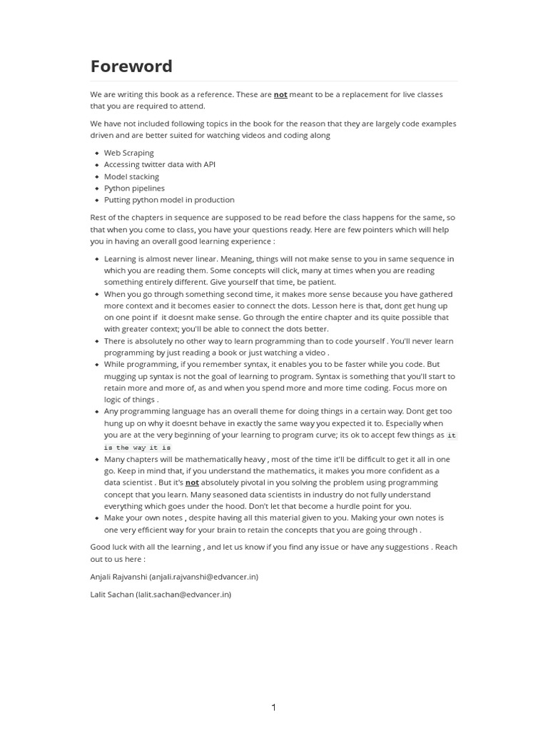 Python ML Book | Parameter (Computer Programming) | Boolean Data Type