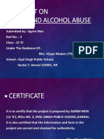 Drugs and alcohol abuse project