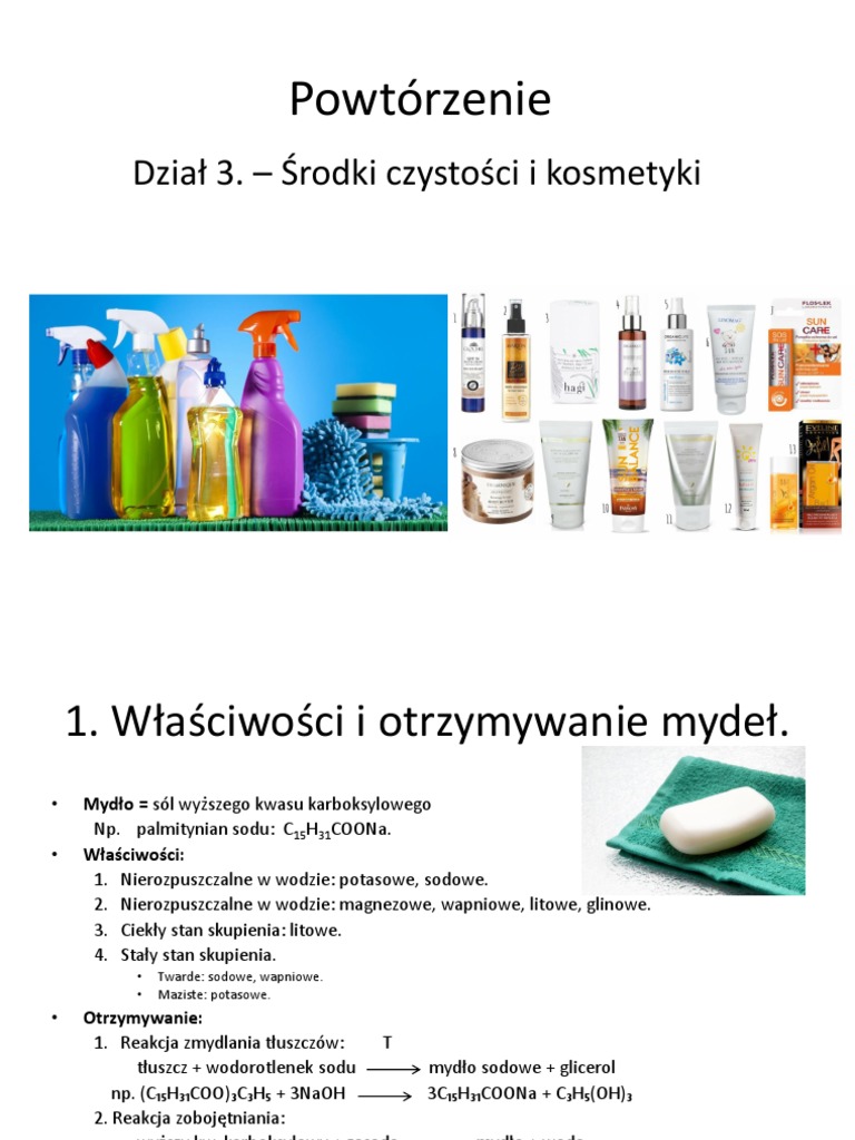 Mydła Wapniowe I Magnezowe Są Nierozpuszczalne W Wodzie