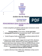 Berita - Program Pendidikan Dokter Spesialis - PPDS FK UGM PDF