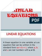 Linear Equation (1)