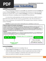 Operating System Chapter 3 Scheduling