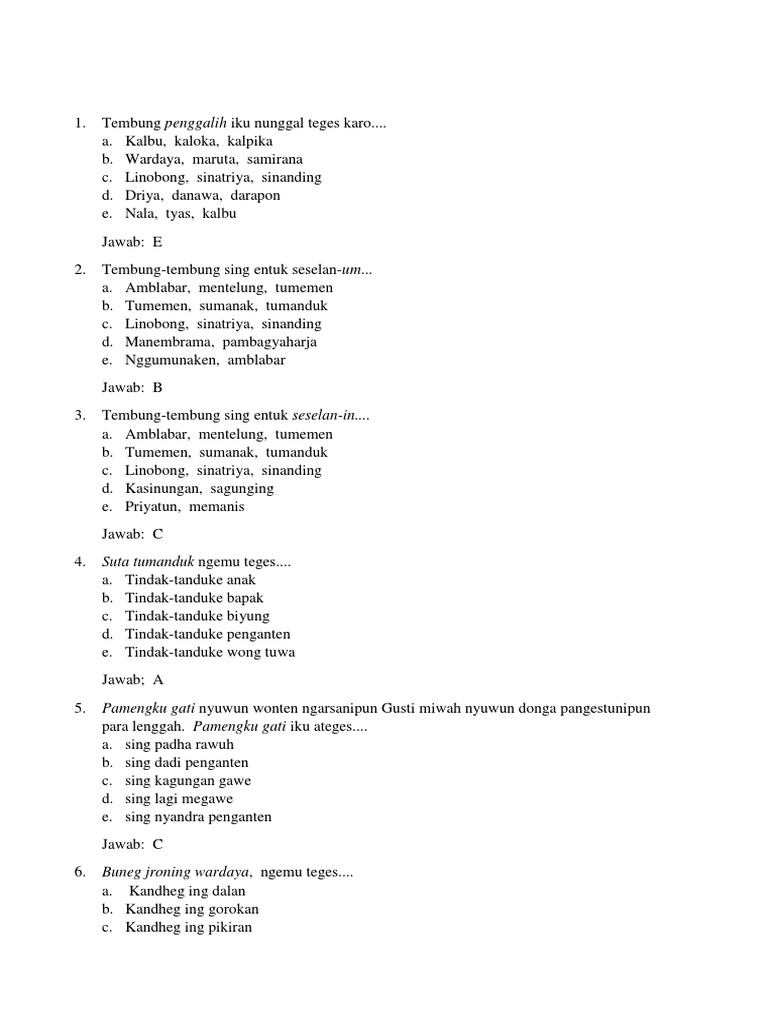 Bahasa Jawa