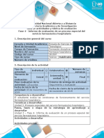 Guia de Actividades y Rubrica de Evaluacion - Fase 4 - Informe de Evaluación de Un Proceso Especial Del Servicio Farmacéutico Hospitalario