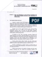 FDA Circular No. 2015-007