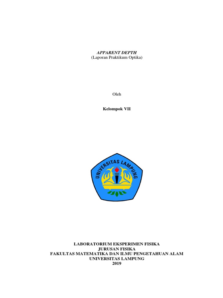 Apparent Depth | PDF