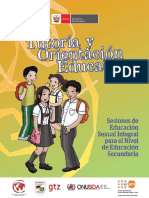 Sesiones de Educacion Sexual Integral Para Nivel Educacion Secundaria