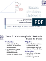 Metodología de diseño de bases de datos