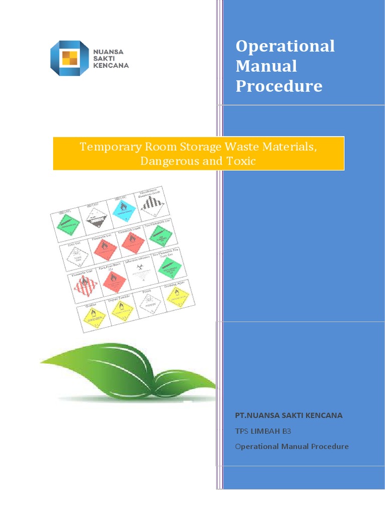 Sop TPS Limbah B3 | PDF