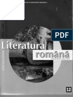 Literatura Romana XII-A