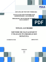 Lucrare de licenta - METODE DE MANAGEMENT FOLOSITE IN FIRMELE DIN ROMANIA.doc