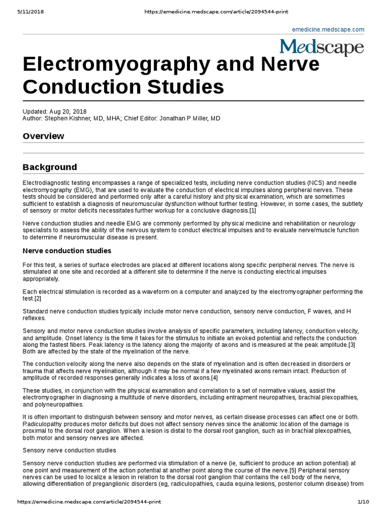 Emg PDF | PDF | Electromyography | Nerve