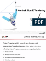 Slide Panduan E Kontrak Non E Tendering User Pejabat Pengadaan