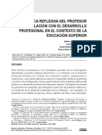 Practica Reflexiva y Desarrollo Docente E. Superior PDF