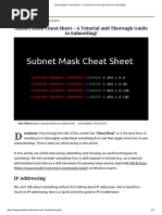 Subnet Mask Cheat Sheet - A Tutorial and Thorough Guide To Subnetting - 2