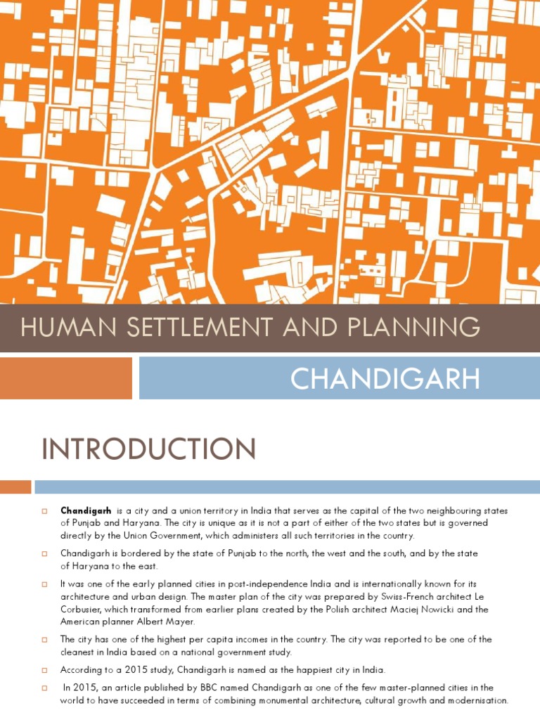 Human Settlement and Planning CHANDIGARH | PDF | Nature