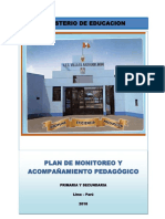 Plan Anual de Monitoreo y Acompañamiento Pedagogico 2018