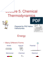 Chemical Thermodynamics Lecture