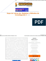 Modelos e Investigación Sopa