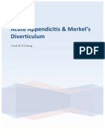 Acute Appendicitis & Merkel's Diverticulum