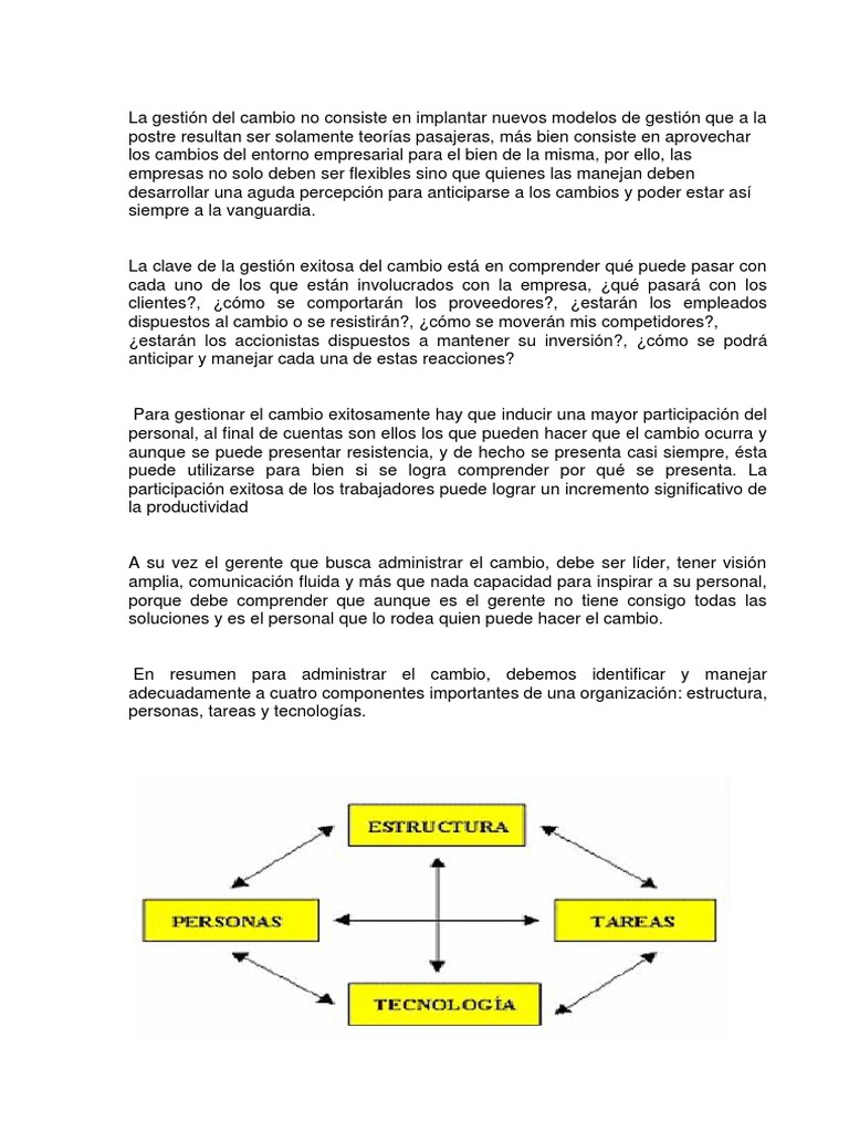 Gestión del Cambio y Competencias Laborales | PDF | Gestión de recursos ...