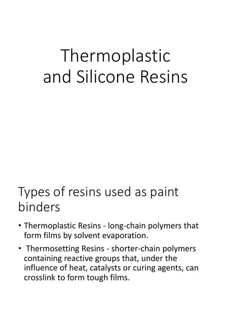 Thermoplastics and Silicone Resins PDF Thermoplastic Poly(Methyl