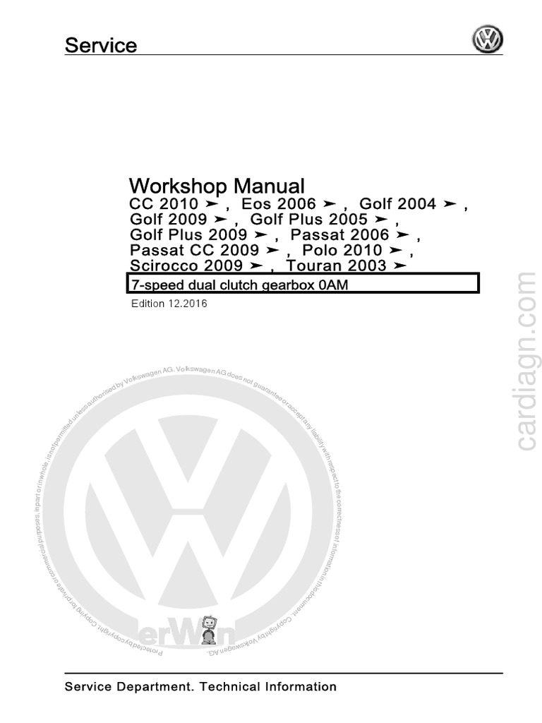 CUTIE DSG 2 TOURAN 1.6 DIESEL - PDF Versiunea 1 PDF, PDF, Volkswagen  Group