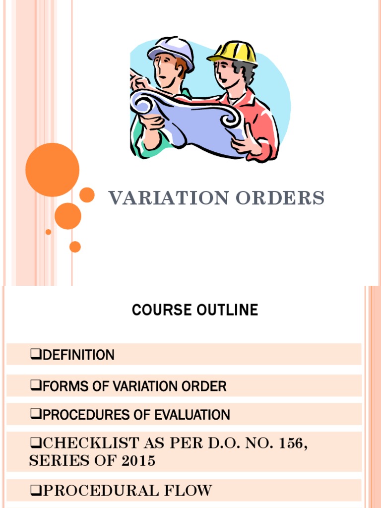 Understanding Variation Orders in Construction | PDF | Cashier's Check ...