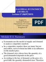 Managerial Economics Lecture on Supply and Demand Analysis