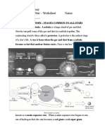 Life Cycle of Stars Worksheet2